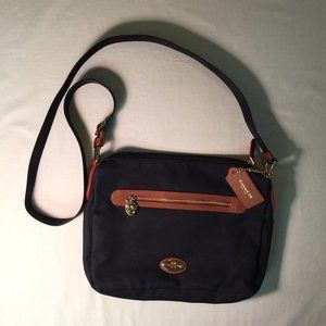 Coach Nylon Navy Crossbody Bag